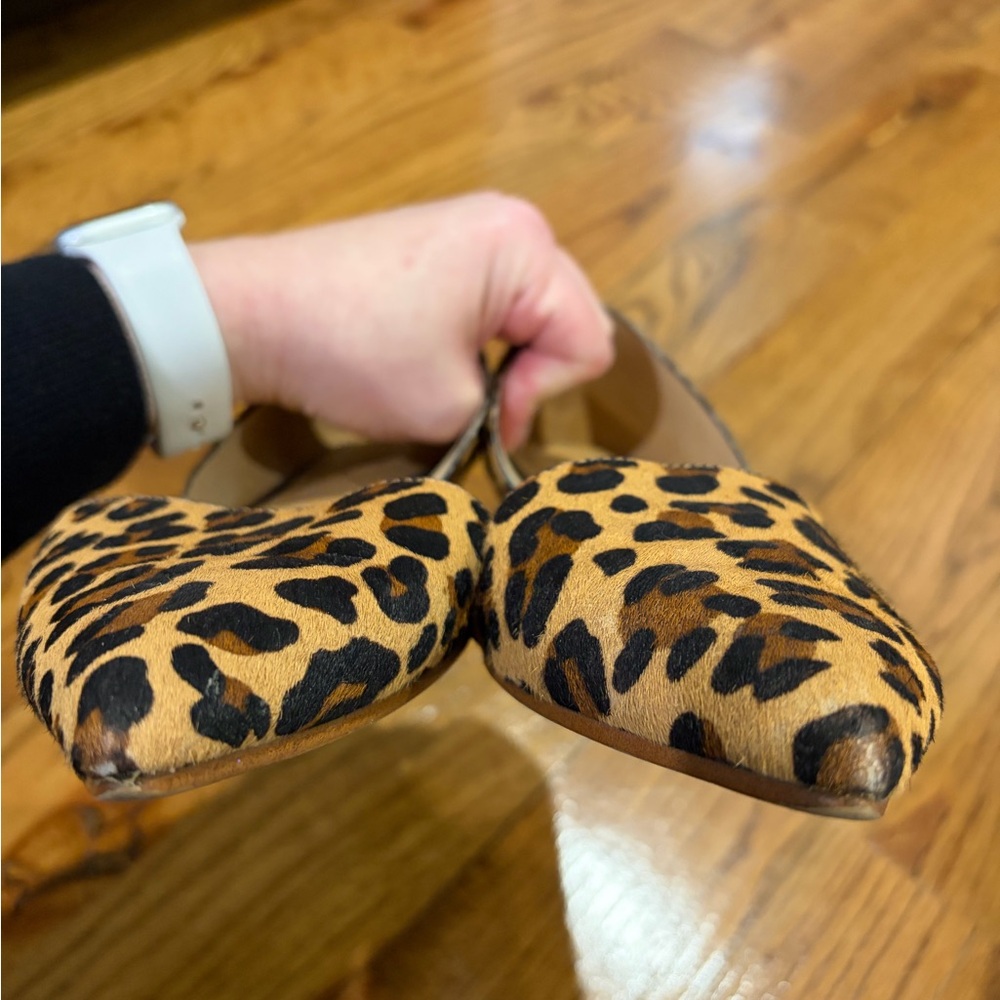 J. Crew Tan and Black Leopard Flats - Picture 6 of 8